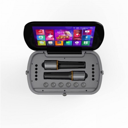 ENNOKING K90 BT Karaoke Machine with 2 Wireless Microphones Rechargeable Home KTV System for Party Singing Entertainment