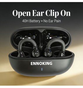 ENNOKING  A9Pro Smart Translator Earphones Multi Language Translation Semi-in-ear Wireless Earbuds 20H Playtime Dual Mic Clear Call