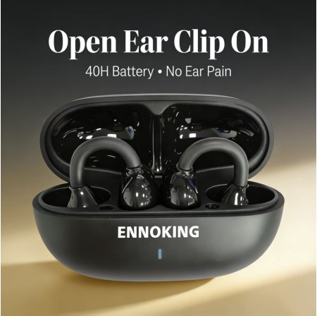 ENNOKING  A9Pro Smart Translator Earphones Multi Language Translation Semi-in-ear Wireless Earbuds 20H Playtime Dual Mic Clear Call