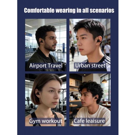 ENNOKING  A9Pro Smart Translator Earphones Multi Language Translation Semi-in-ear Wireless Earbuds 20H Playtime Dual Mic Clear Call