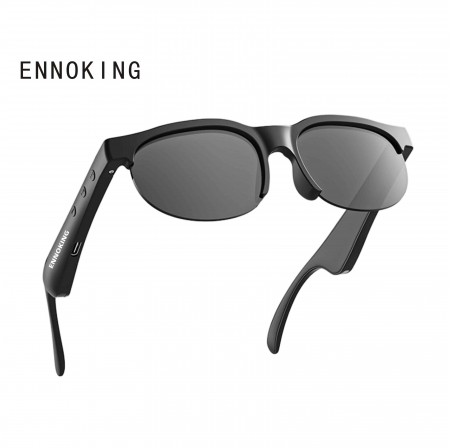 ENNOKING  Smart AI Translation BT Glasses Sunglasses UV Protection Outdoor Sports Riding Listening Call Glasses Cross-Border