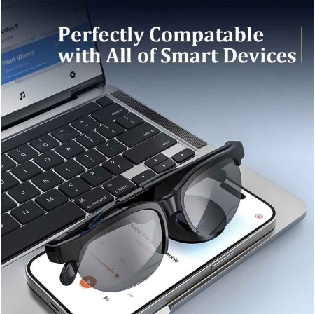 ENNOKING  Smart AI Translation BT Glasses Sunglasses UV Protection Outdoor Sports Riding Listening Call Glasses Cross-Border
