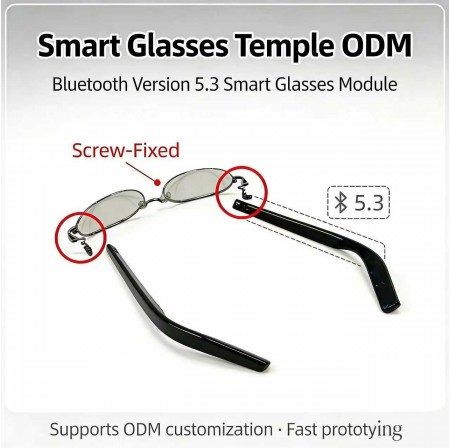 ENNOKING  BT 5.3 AI RealTime Translation Smart Glasses Temple Module Plug and Play Fits 90 Percent Eyeglass Frames