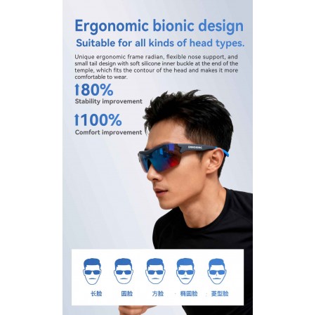 ENNOKING  Smart Glasses with Audio Earphone, UV Hands-Free Protection and Real-Time Translation